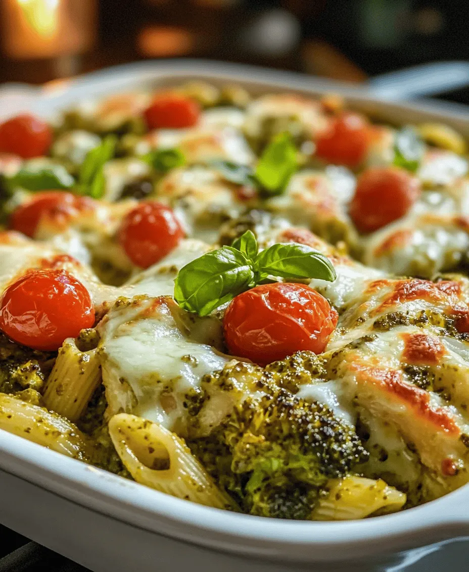 If you're on the lookout for a dish that combines comfort, nutrition, and simplicity, look no further than Creamy Pesto Chicken and Broccoli Pasta Bake. This delightful dish offers a harmonious blend of savory flavors and creamy textures that are sure to satisfy any appetite. With its rich, vibrant pesto sauce enveloping tender pasta, juicy chicken, and fresh broccoli, this pasta bake is not only delicious but also a well-rounded meal packed with nutrients.