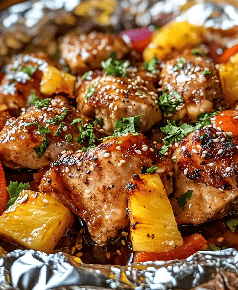 In the world of easy and flavorful meal preparation, Teriyaki Chicken and Pineapple Foil Packets stand out as a perfect choice for busy weeknights or casual gatherings. This one-pan dish combines tender chicken thighs, vibrant vegetables, and the sweet and tangy goodness of pineapple, all enveloped in a convenient foil packet. Not only does this method lock in flavors, but it also makes for an effortless cleanup. Whether you are an experienced cook or just starting your culinary journey, this recipe offers a delightful blend of tastes and textures that will impress family and friends alike.