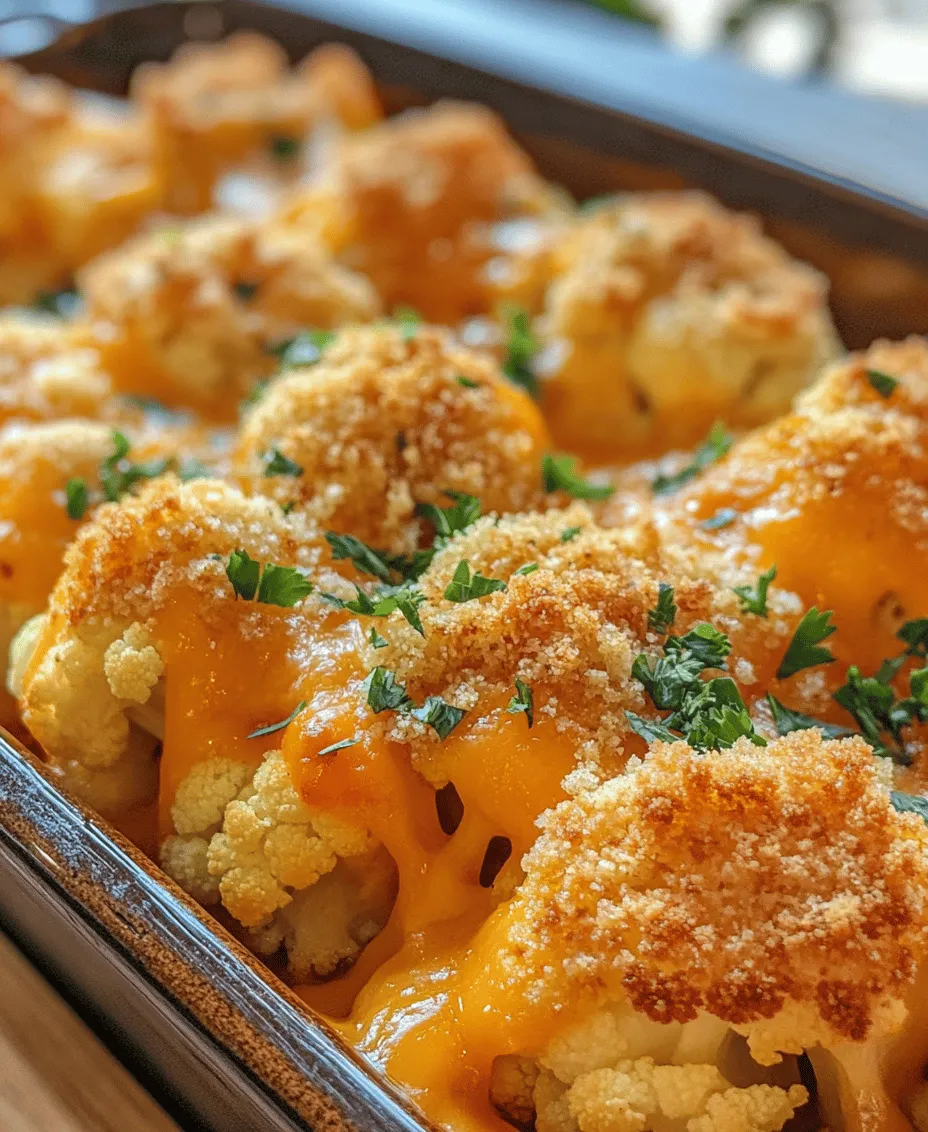 The origins of cheesy cauliflower bake can be traced back to various culinary traditions that embrace the concept of combining vegetables with cheese. Popular in American and European cuisines, this dish has gained traction as a beloved comfort food, especially among those looking to make vegetables more appealing. It fits seamlessly into various dietary preferences, including vegetarian and low-carb diets, making it a versatile choice for different culinary needs.