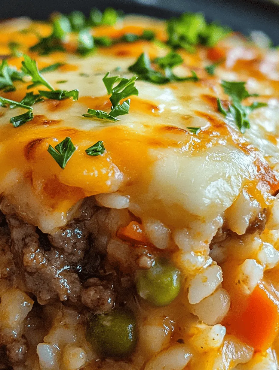 When it comes to comfort food, few dishes can compete with the heartwarming allure of a savory cheesy hamburger rice casserole. This delightful dish combines the rich flavors of ground beef, an array of spices, and melty cheese, all nestled together with fluffy rice for a satisfying meal that warms both heart and soul. Not only is this casserole a delicious choice for family dinners, but it also embodies the essence of home-cooked meals that bring everyone together around the table.