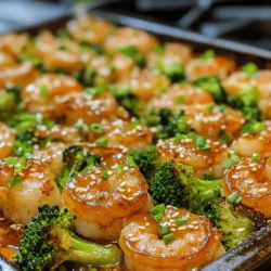 In the fast-paced world we live in today, finding time to prepare healthy meals can often feel like a daunting task. Enter the Sweet and Savory Sheet Pan Honey Garlic Shrimp & Broccoli—a dish that not only satisfies your culinary cravings but also aligns perfectly with the need for quick and nutritious meals. This recipe brings together succulent shrimp and vibrant broccoli, all enveloped in a luscious honey garlic sauce that strikes a perfect balance between sweet and savory.