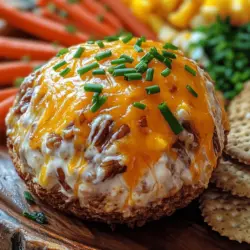 In the world of appetizers, few dishes are as crowd-pleasing and versatile as a cheese ball. This Creamy Irresistible Cheddar Ranch Cheese Ball is a delightful blend of rich and tangy flavors, perfect for any gathering or celebration. Whether you are hosting a festive holiday party, a summer barbecue, or simply enjoying a cozy evening with friends and family, this cheese ball stands out as an irresistible treat. Its creamy texture combined with a crunchy exterior makes it not only delicious but also visually appealing, promising to be a hit at parties, potlucks, or casual get-togethers.