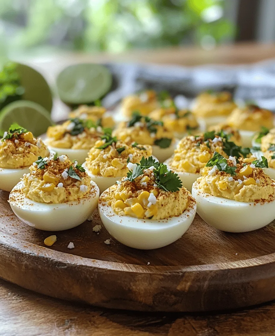 Deviled eggs have long held a cherished place on appetizer platters at gatherings, picnics, and family dinners. Their creamy, tangy filling nestled within perfectly cooked egg whites offers a delightful bite that appeals to many palates. While traditional deviled eggs are delicious in their own right, the culinary world has embraced innovation, leading to exciting variations like Mexican Street Corn Deviled Eggs. This unique recipe takes the classic deviled egg and infuses it with the vibrant flavors of Mexican street corn, also known as elote, creating a dish that marries tradition with modern flair.