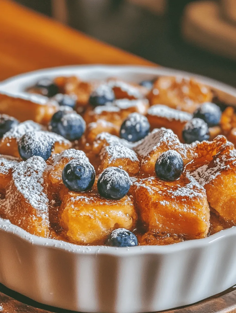 Are you searching for the perfect brunch dish that combines indulgence with convenience? Look no further than the Sweet Dreams Overnight French Toast Casserole. This delightful recipe is a showstopper for any gathering, transforming traditional French toast into a luscious casserole that can be prepped the night before. Imagine waking up to the enticing aroma of warm bread, creamy custard, and the sweet notes of fresh fruit wafting through your kitchen—a breakfast dream come true!