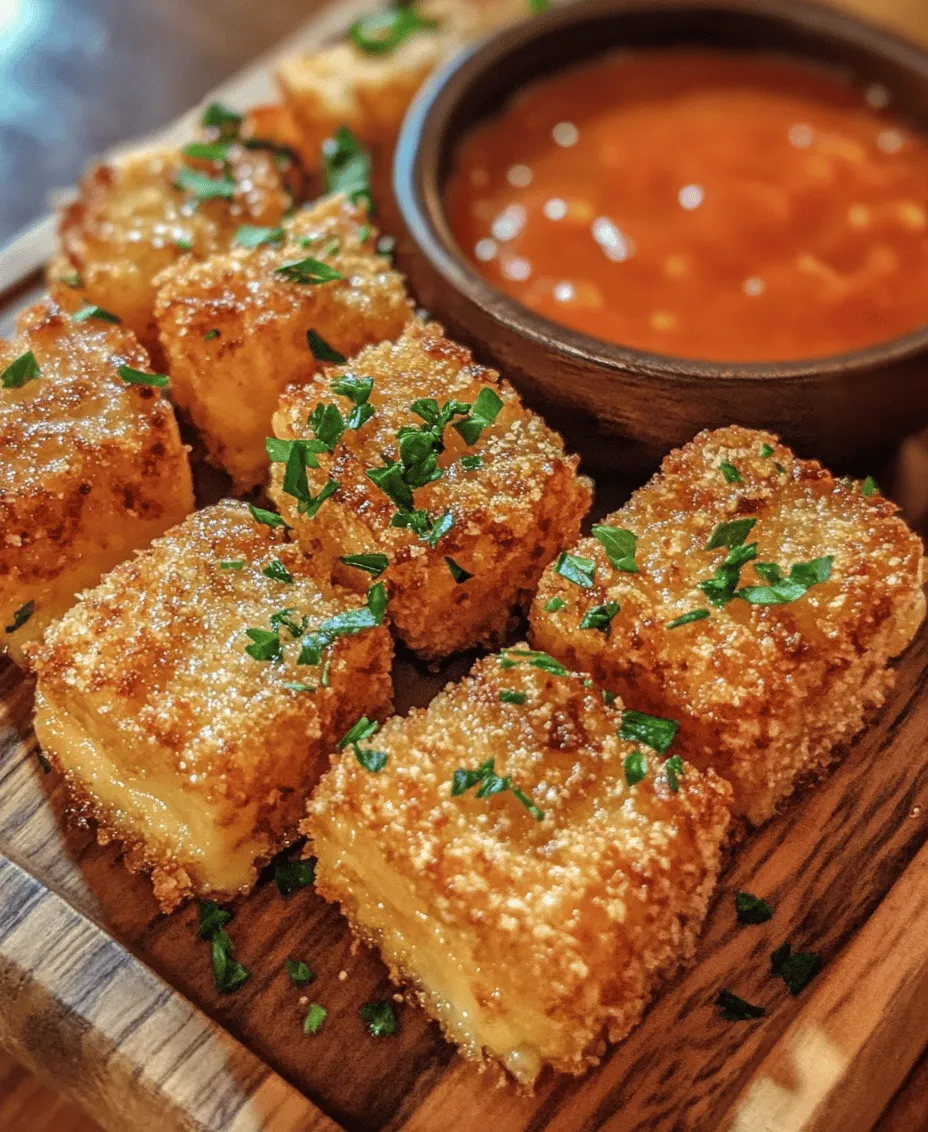 Crispy Homemade Fried Cheese Bites are a delightful treat that can elevate any gathering or simply satisfy your cheesy cravings. With a crunchy exterior and a gooey, melty center, these bites are perfect as an appetizer, snack, or party food. Imagine biting into a perfectly fried cheese cube, where the outside crackles delightfully, giving way to a warm, savory cheese filling that oozes with flavor. Whether you're hosting a casual get-together, a festive celebration, or simply indulging in a personal snack, these fried cheese bites are sure to impress.