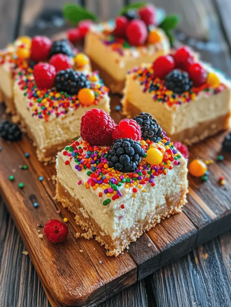 The sugar cookie crust serves as the foundational layer for the cheesecake bars, providing a soft and buttery base that complements the creamy filling above. Below is a closer look at the essential ingredients that contribute to this delicious crust: