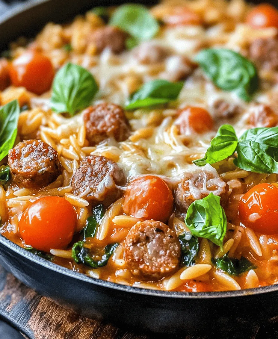 If you're searching for a dish that encapsulates the heart of Italian comfort food while being quick and easy to prepare, look no further than Italian Sausage Orzo Delight. This delectable recipe brings together the savory goodness of Italian sausage and the delightful texture of orzo pasta, creating a meal that is both satisfying and packed with flavor. The balance of herbs, spices, and fresh ingredients ensures that each bite is a harmony of taste and texture, making it an instant favorite for families and dinner guests alike.