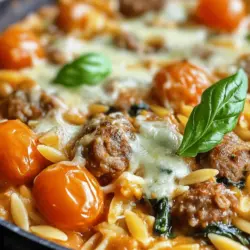 If you're searching for a dish that encapsulates the heart of Italian comfort food while being quick and easy to prepare, look no further than Italian Sausage Orzo Delight. This delectable recipe brings together the savory goodness of Italian sausage and the delightful texture of orzo pasta, creating a meal that is both satisfying and packed with flavor. The balance of herbs, spices, and fresh ingredients ensures that each bite is a harmony of taste and texture, making it an instant favorite for families and dinner guests alike.