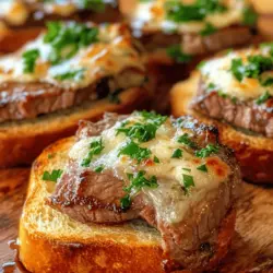 When it comes to entertaining, few appetizers can elevate a gathering quite like Gourmet Beef Tenderloin Crostini with Creamy Parmesan Sauce. This elegant dish combines the richness of tender beef with the creamy indulgence of Parmesan sauce, creating a culinary experience that is both sophisticated and satisfying. The beauty of this appetizer lies not just in its flavors, but in the quality of the ingredients and the techniques used to prepare it. High-quality beef tenderloin, a perfectly toasted baguette, and a luscious homemade sauce all come together to transform the humble crostini into a gourmet delight.