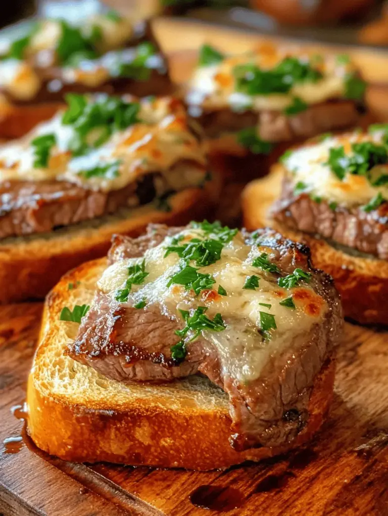 When it comes to entertaining, few appetizers can elevate a gathering quite like Gourmet Beef Tenderloin Crostini with Creamy Parmesan Sauce. This elegant dish combines the richness of tender beef with the creamy indulgence of Parmesan sauce, creating a culinary experience that is both sophisticated and satisfying. The beauty of this appetizer lies not just in its flavors, but in the quality of the ingredients and the techniques used to prepare it. High-quality beef tenderloin, a perfectly toasted baguette, and a luscious homemade sauce all come together to transform the humble crostini into a gourmet delight.