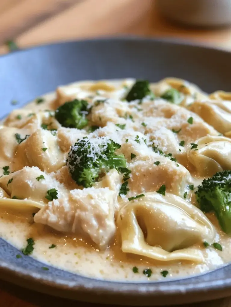 When it comes to weeknight dinners or special occasions, few dishes can rival the charm and comfort of Creamy Garlic Parmesan Tortellini with Chicken and Broccoli. This delightful meal brings together the rich, savory flavors of a creamy garlic sauce, tender pieces of chicken, and vibrant green broccoli, creating a harmonious balance that is sure to satisfy everyone at the table.