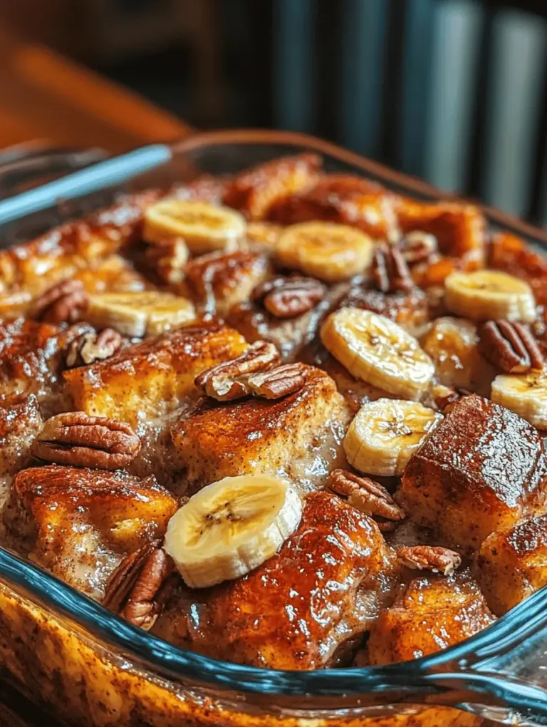 The perfect breakfast dish can set the tone for a wonderful day, and there's nothing quite like the warm, comforting flavors of a Brown Sugar Banana French Toast Casserole. This indulgent recipe combines the rich texture of brioche bread with the sweetness of ripe bananas and brown sugar, making it a delightful treat for family gatherings or weekend brunches. As you gather around the table with loved ones, the aroma of this casserole baking in the oven will not only awaken your senses but also create a warm, inviting atmosphere that beckons everyone to indulge.