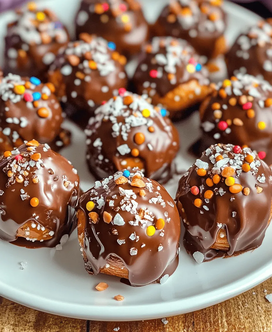 The world of snacking is filled with endless possibilities, but few treats capture the essence of sweet and salty like chocolate-dipped pretzel bites. This delightful combination of flavors and textures creates a snack that appeals to a wide range of palates. The crunchy, salty pretzel paired with rich, smooth chocolate is a match made in snacking heaven. Perfect for various occasions—from festive parties to casual movie nights—these chocolate-dipped pretzel bites are not only a crowd-pleaser but also a simple and fun treat to make at home.