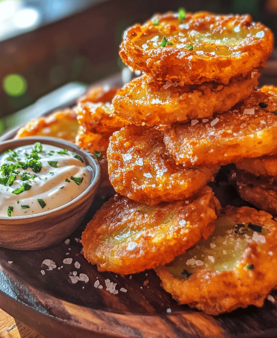 Fried pickles have carved out a special place in the hearts of many, particularly in Southern cuisine, where they are celebrated as a beloved snack or appetizer. Their unique combination of tangy flavor and satisfying crunch makes them a hit at barbecues, parties, and casual gatherings. This article will guide you through the process of creating Crunchy Zesty Fried Pickles, a recipe that showcases how simple ingredients can come together to deliver an explosion of taste and texture.