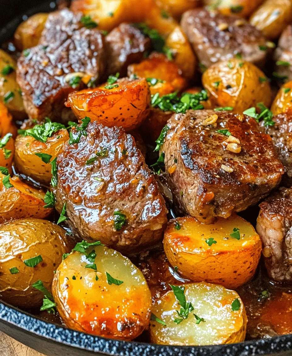 In the world of quick and satisfying meals, Garlic Butter Steak and Potatoes Skillet stands out as a delightful option for both weeknight dinners and special occasions. This one-pan recipe combines tender sirloin steak with crispy baby potatoes, all enveloped in a rich garlic butter sauce that elevates the flavors to a new level. With a preparation time of just 10 minutes and a total cooking time of 30 minutes, this dish offers a perfect solution for busy home cooks seeking comfort food without the fuss.