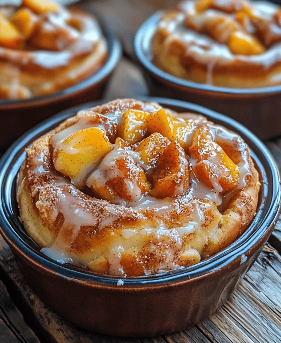 Cinnamon rolls and peach desserts have long held a cherished place in the hearts of dessert enthusiasts across America. Each of these delightful treats brings a unique comfort and warmth, perfect for sharing with friends and family or savoring during a quiet moment at home. Imagine the soft, pillowy texture of a freshly baked cinnamon roll, infused with the sweet, juicy essence of ripe peaches and the warm, spicy notes of cinnamon. This is where the Peach Cobbler Cinnamon Rolls come into play—a stunning fusion that elevates the traditional cinnamon roll to new heights.