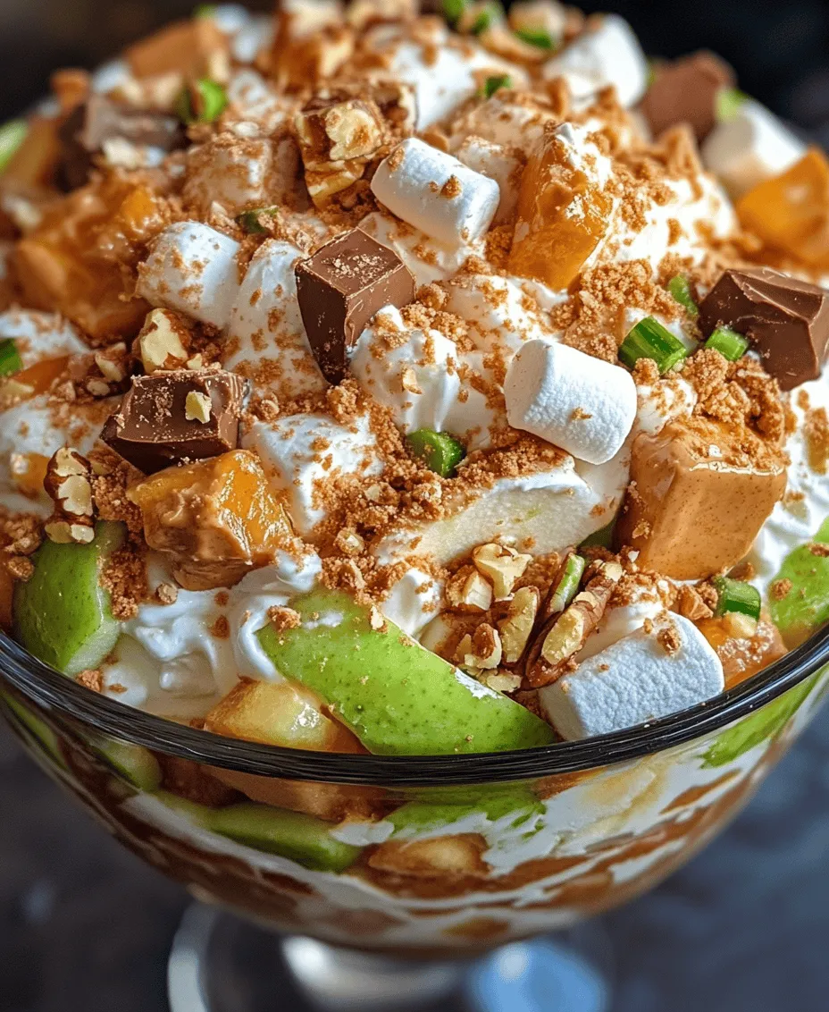 If you're looking for a dessert that tantalizes the taste buds while offering a delightful crunch, look no further than the Snickers Apple Delight Salad. This playful twist on a classic fruit salad is not only delicious but also incredibly easy to prepare, making it a perfect addition to any gathering or potluck. The combination of sweet Snickers bars, crisp apples, and fluffy whipped topping creates a symphony of flavors and textures that will leave your guests clamoring for more.