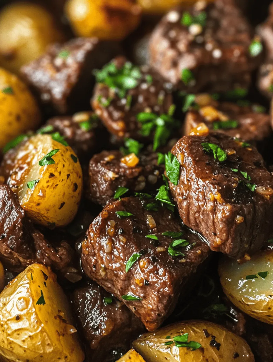 Discover the ultimate comfort food with our Slow Cooker Garlic Butter Beef Bites & Potatoes recipe. This dish combines tender beef sirloin, creamy baby potatoes, and aromatic garlic in a rich butter sauce, creating a meal that is both satisfying and easy to prepare. Perfect for busy weeknights or leisurely weekends, this slow cooker recipe allows you to set it and forget it, filling your home with delicious aromas that beckon from the kitchen.