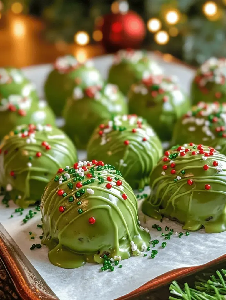 To create the perfect Grinch Oreo Balls, it’s essential to have a clear understanding of the main ingredients that contribute to their flavor and texture. Here’s a breakdown of what you’ll need: