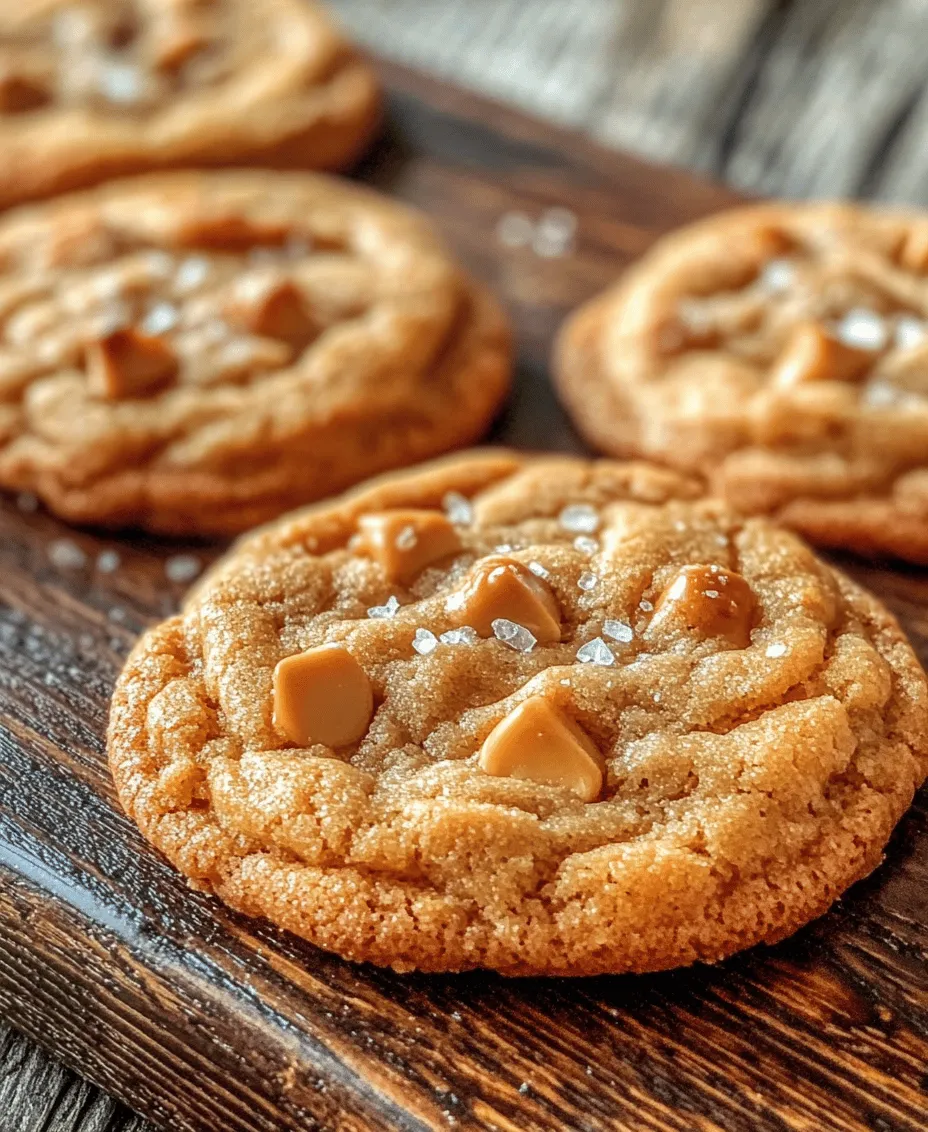 To create the perfect salted butterscotch cookies, start by combining the wet ingredients. In a large mixing bowl, combine softened unsalted butter and brown sugar. Using an electric mixer or a whisk, cream these together until the mixture is light and fluffy—this typically takes about 2 to 3 minutes. The process of creaming is essential as it incorporates air into the dough, resulting in a lighter cookie texture.