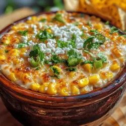 Get ready to indulge in a flavor-packed experience with this Spicy Elote-Inspired Dip, a delightful homage to traditional elote, or Mexican street corn. This dish captures the essence of elote, transforming it into a creamy, zesty dip that is perfect for gatherings, game days, or simply enjoying at home. The combination of sweet corn, rich and creamy textures, and a kick of spice makes this dip not just another appetizer but a showstopper that will have your guests raving.