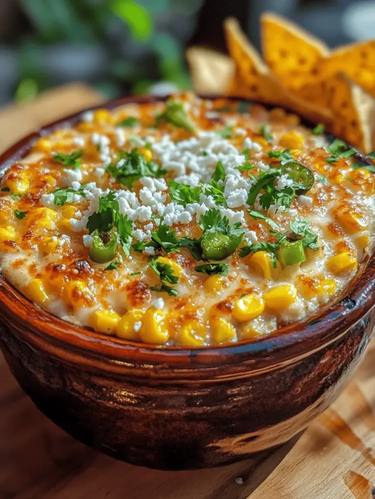 Get ready to indulge in a flavor-packed experience with this Spicy Elote-Inspired Dip, a delightful homage to traditional elote, or Mexican street corn. This dish captures the essence of elote, transforming it into a creamy, zesty dip that is perfect for gatherings, game days, or simply enjoying at home. The combination of sweet corn, rich and creamy textures, and a kick of spice makes this dip not just another appetizer but a showstopper that will have your guests raving.