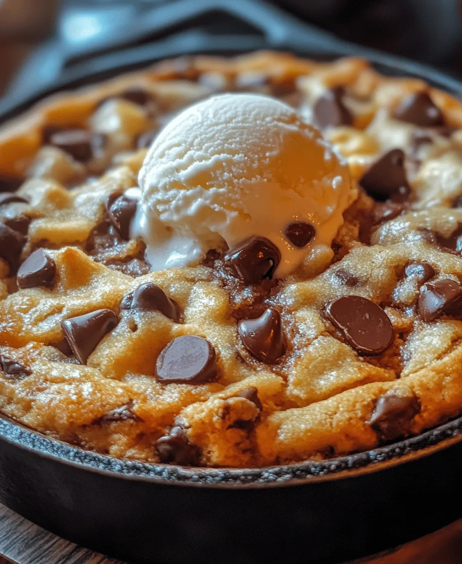 In the world of desserts, few treats evoke as much nostalgia and comfort as a warm, freshly baked cookie. But why settle for just any cookie when you can indulge in a decadent chocolate chip skillet cookie? The skillet cookie is a delightful fusion of cookie and cake, offering the best of both worlds in a single, shareable dessert. The Decadent Chocolate Chip Skillet Cookie Delight takes this concept to new heights, featuring a rich and gooey center surrounded by crisp edges, delivering an unforgettable experience with each bite.