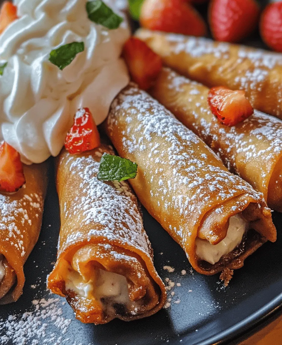 To create these Strawberry Cheesecake Eggroll Bites, you’ll need a few key ingredients, each playing a vital role in the overall flavor and texture of the dessert. Let’s break down the main components: