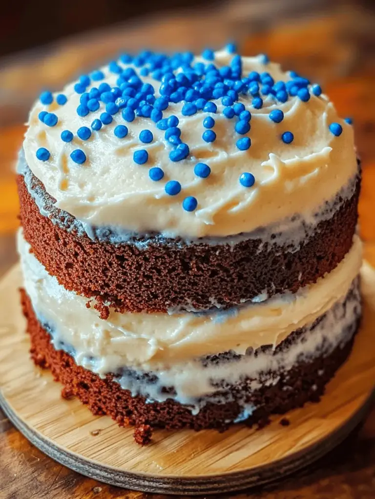 The Blue Velvet Cake is a vibrant twist on the classic velvet cake, capturing the hearts of dessert lovers everywhere with its striking hue and delightful flavor profile. Originating from the Southern United States, velvet cakes have an intriguing history that dates back to the 1920s. Traditionally, these cakes were characterized by their soft crumb and rich texture, often made with cocoa powder that lent a subtle chocolate flavor. The emergence of the blue variant—typically made with blue food coloring—has transformed the dessert landscape, making it a popular choice for celebrations, weddings, and birthdays.