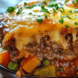 When it comes to comfort food, few dishes evoke the warm, nostalgic feelings of a hearty meatloaf. Now, imagine combining that classic dish with the convenience and heartiness of a casserole. Enter the Cheesy Loaded Meatloaf Casserole, a delightful dish that not only satisfies hunger but also pleases the entire family. This recipe brings together the best of both worlds: the tender, flavorful meatloaf we all love and the creamy, cheesy richness of a casserole, making it a standout meal for any occasion.