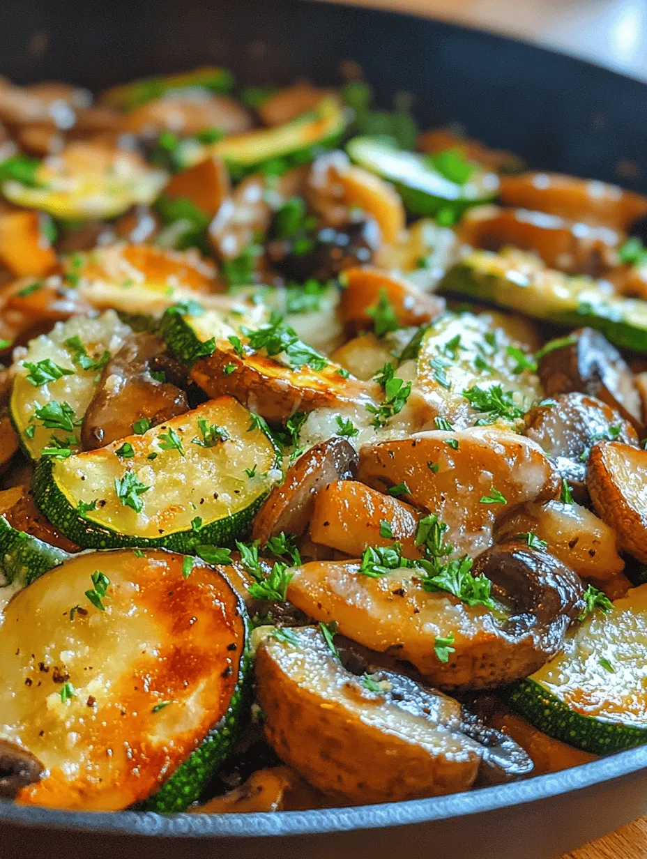 If you’re searching for a quick, nutritious, and utterly delicious dish to add to your culinary repertoire, look no further than the Sizzling Zucchini & Mushroom Medley. This vibrant dish marries the earthy flavors of fresh mushrooms with the crisp, refreshing taste of zucchini, creating a symphony of textures and tastes that can elevate any meal. Whether you’re looking for a scrumptious side dish to complement your protein or a satisfying vegetarian main course, this recipe is perfect for any occasion.