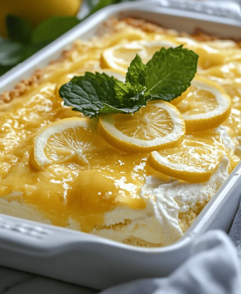 Are you ready to indulge in a dessert that perfectly balances sweetness and tartness? Look no further than the Lemon Cream Cheese Dump Cake. This delightful treat is not only bursting with refreshing citrus flavors but also boasts an incredibly simple preparation method that makes it a favorite among bakers of all skill levels. The harmonious combination of cream cheese and lemon creates a dessert that is both indulgent and light, making it ideal for warm summer days, festive gatherings, or even a cozy family dinner.