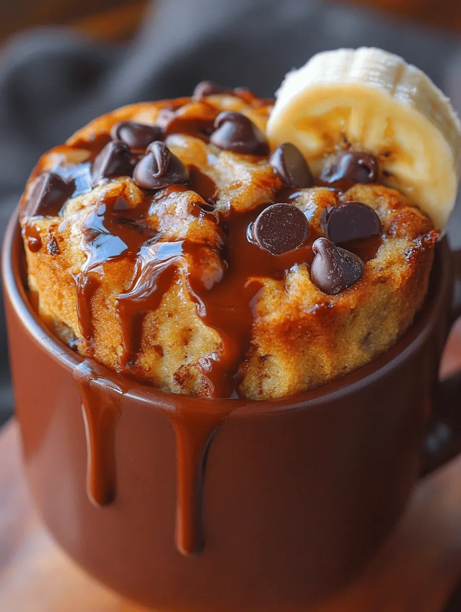 Banana Bread Chocolate Chip Mug Cake: A Delicious Single-Serving Treat