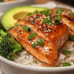 If you're on the lookout for a dish that perfectly balances vibrant flavors with health benefits, look no further than Honey Sriracha Salmon Bowls. This delightful recipe combines the rich, buttery taste of salmon with the sweet and spicy notes of honey and Sriracha sauce, creating an unforgettable culinary experience. The interplay of these flavors not only tantalizes your taste buds but also offers a nutritious meal that can easily fit into your balanced diet.