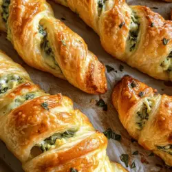 When it comes to entertaining guests or simply enjoying a cozy night in, having a repertoire of easy yet delicious appetizers is essential. Among these, Flaky Parmesan and Spinach Cheese Twists stand out as a delightful option that is sure to impress. These savory treats combine the rich flavors of cheese with the freshness of spinach, all enveloped in a flaky, golden pastry. Not only do they serve as a fantastic starter, but they also double as a perfect snack for any occasion.