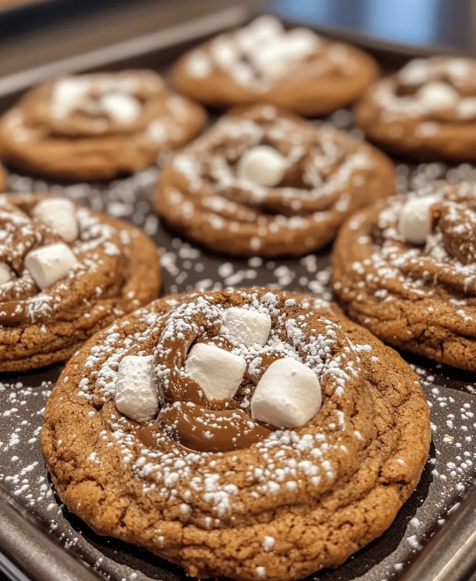 What makes Chocolate Marshmallow Swirl Cookies particularly special is not just their taste, but also their texture and presentation. The soft, chewy cookie base envelops rich, semi-sweet chocolate chips and fluffy mini marshmallows, creating a delightful combination of flavors and textures in every bite. The swirls of chocolate add an artistic flair, making these cookies not only a treat for the palate but also for the eyes. As you bite into one, you'll experience the crunch of the cookie, the melt-in-your-mouth chocolate, and the gooey marshmallow that brings a smile to your face.