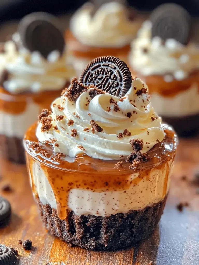 Delight in the rich combination of chocolate and cream cheese with our Delightful No-Bake Oreo Cheesecake Cups. This easy-to-follow recipe captures the essence of a traditional cheesecake but simplifies it into individual servings that are perfect for any occasion. Whether you’re hosting a gathering, celebrating a special moment, or simply craving a sweet treat, these cheesecake cups are sure to impress. With only a handful of ingredients and straightforward steps, you can create a decadent dessert that is both visually appealing and utterly delicious.