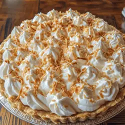 Coconut cream pie is a dessert that evokes images of sun-soaked beaches, tropical getaways, and warm family gatherings. Its creamy filling, combined with the crunch of a crisp pie crust and the delicate sweetness of toasted coconut, makes it a treat that is both comforting and indulgent. This Irresistible Easy Coconut Cream Pie recipe captures the essence of those tropical flavors, transforming them into a deliciously satisfying dessert that is simple to prepare and sure to delight your guests. Whether you’re celebrating a special occasion or simply looking for a sweet treat to enjoy at home, this coconut cream pie is the perfect addition to any dessert table.