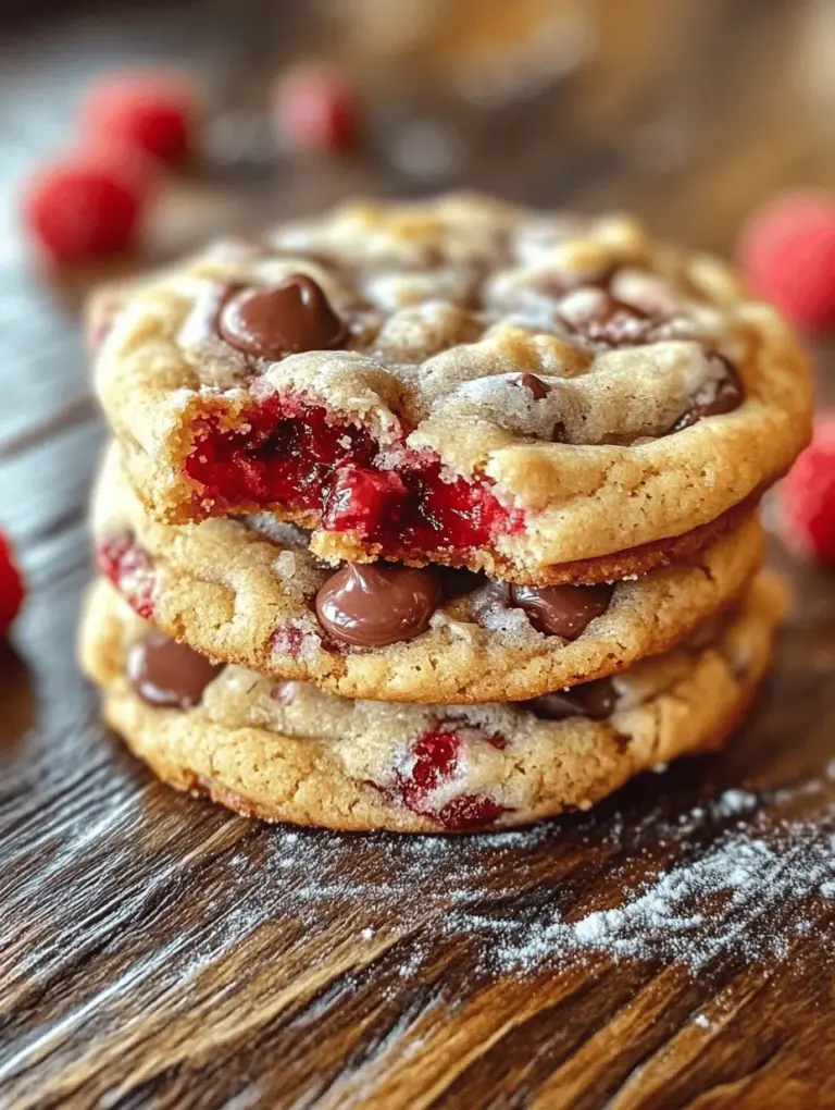 Baking has always been more than just a culinary task; it's a comforting and enjoyable activity that brings warmth to our homes and hearts. The enticing aroma of freshly baked cookies wafting through the kitchen can instantly elevate the mood, making it a cherished pastime for many. Today, we're diving into a delightful recipe that combines two beloved flavors: chocolate and raspberry. Our Raspberry Delight cookies offer a unique twist on the classic chocolate chip cookie, expertly balancing the sweetness of chocolate chips with the tartness of fresh raspberries.