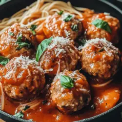 If you’re on the lookout for a wholesome and satisfying meal option, look no further than savory turkey meatballs in marinara sauce. This delightful dish not only showcases the rich and comforting flavors of Italian cuisine but also brings a healthier twist to the traditional meatball recipe. Made with ground turkey, these meatballs are lower in fat compared to beef or pork, making them a fantastic choice for anyone aiming to eat healthily without sacrificing taste.