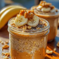 One of the most appealing aspects of overnight oats is their convenience. With just a few minutes of preparation the night before, you can set yourself up for a hassle-free morning. The Peanut Butter Banana Delight Oats are especially versatile; you can easily customize them according to your taste preferences or dietary needs. Whether you prefer creamy almond milk or a splash of coconut milk, this recipe allows for flexibility while maintaining its delicious essence.