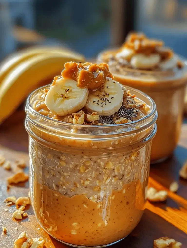 One of the most appealing aspects of overnight oats is their convenience. With just a few minutes of preparation the night before, you can set yourself up for a hassle-free morning. The Peanut Butter Banana Delight Oats are especially versatile; you can easily customize them according to your taste preferences or dietary needs. Whether you prefer creamy almond milk or a splash of coconut milk, this recipe allows for flexibility while maintaining its delicious essence.