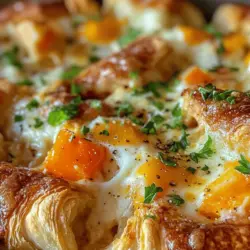 If you're searching for a breakfast dish that combines indulgence with comfort, look no further than the Croissant Bake Breakfast Casserole. This delightful casserole elevates the classic croissant to new heights, transforming it into a warm, hearty meal that is perfect for any occasion. Whether you are hosting a brunch gathering, enjoying a cozy family breakfast, or simply craving something rich and satisfying to start your day, this casserole offers an exquisite blend of flavors and textures that will leave everyone wanting more.