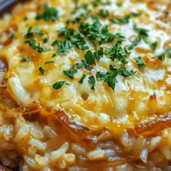 If you're on the hunt for a dish that’s both comforting and packed with flavor, look no further than French Onion Butter Rice. This delightful recipe takes the essence of classic French onion soup—rich, caramelized onions and aromatic herbs—and transforms it into a luscious rice dish that warms the soul. With its creamy, buttery texture and a hint of sweetness from the onions, this dish is perfect for a cozy dinner or as a complementary side.