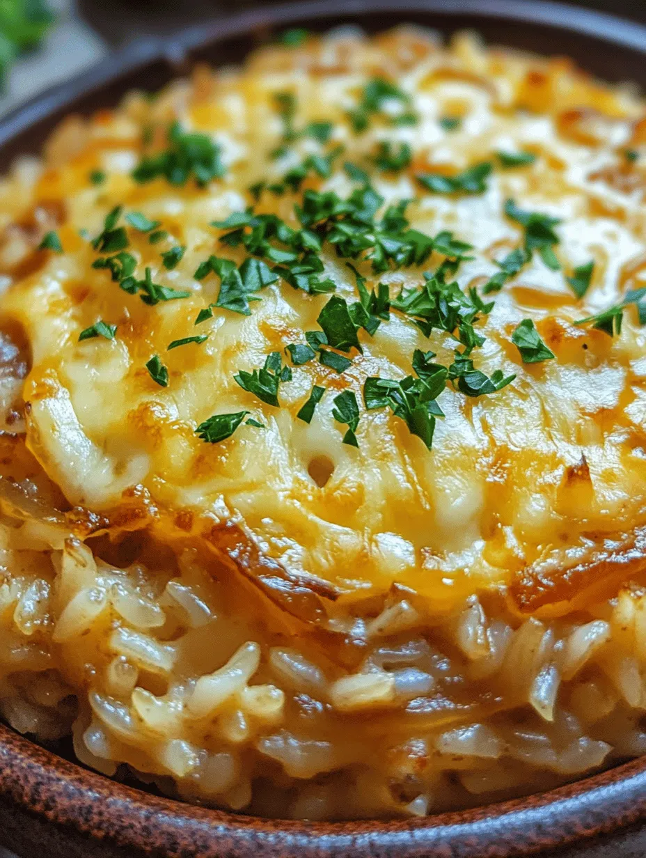 If you're on the hunt for a dish that’s both comforting and packed with flavor, look no further than French Onion Butter Rice. This delightful recipe takes the essence of classic French onion soup—rich, caramelized onions and aromatic herbs—and transforms it into a luscious rice dish that warms the soul. With its creamy, buttery texture and a hint of sweetness from the onions, this dish is perfect for a cozy dinner or as a complementary side.