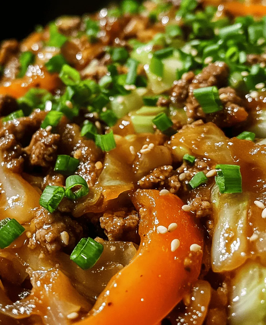 In today's fast-paced world, finding healthy meals that are both satisfying and easy to prepare can often feel like a challenge. Enter the Low-Carb Cabbage and Beef Stir Fry: a delightful dish that balances nutrition and flavor while catering to modern dietary preferences. This stir fry is not only packed with vibrant vegetables and protein-rich beef, but it also serves as an excellent choice for anyone following a low-carb diet. With its tender cabbage, savory ground beef, and aromatic seasonings, this quick and easy recipe makes it simple to enjoy a wholesome meal without spending hours in the kitchen.