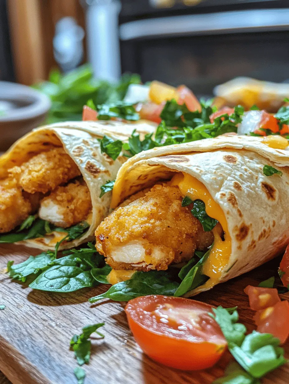 Garlic and cheese are two culinary powerhouses that elevate any dish they grace. In these wraps, garlic provides a robust, aromatic flavor that complements the savory notes of the chicken, while the cheese brings creaminess and a delightful gooey texture. Mozzarella, with its melting qualities, becomes the star of the show as it stretches with each bite, enveloping the chicken in a comforting embrace. This combination not only satisfies cravings but also offers a balanced meal with protein, flavor, and essential nutrients.