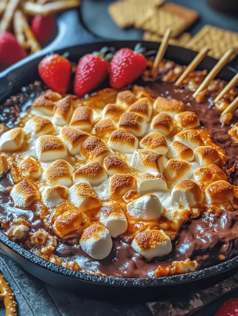 Creating the perfect S'mores Dip requires a careful selection of ingredients that work harmoniously to replicate the classic s'mores experience. Each component brings its own unique flavor and texture, contributing to the overall enjoyment of the dish.