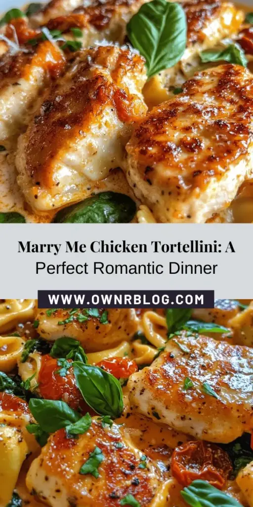 Elevate your dinner date with Marry Me Chicken Tortellini, a delightful dish that combines tender chicken, creamy sauce, and cheesy tortellini for an unforgettable experience. Perfect for creating cherished memories, this recipe is easy to make and ideal for special occasions. Discover how each ingredient contributes to this romantic meal that’s sure to impress. Share love through cooking tonight! #MarryMeChicken #Tortellini #RomanticDinner #CookingTogether #EasyRecipes #FoodieLove