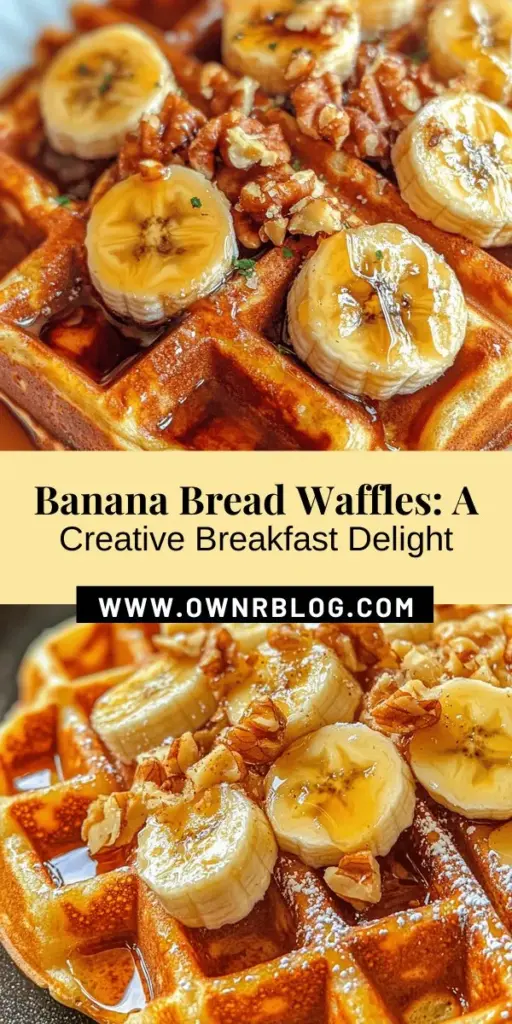 Start your day with a twist on a classic favorite: deliciously unique banana bread waffles! This easy-to-make recipe combines ripe bananas, warm spices, and pantry staples to create crispy, golden waffles in just 30 minutes. Perfect for breakfast or brunch, drizzle with maple syrup, top with fresh fruit, or enjoy plain. Whether you're hosting friends or treating yourself, these waffles are bound to impress. Try out this fun recipe today! #BananaBreadWaffles #BrunchIdeas #BreakfastRecipes #EasyCooking #WaffleRecipes #HomemadeWaffles